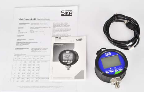 Digital Pressure Gauge, Ref-C2,400 bar, 0,05%. Sika EME8REF-C2-0400