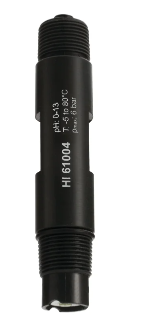 [HI6100805] AmpHe flat-tip general purpose pH electrode with BNC connector, 5m cable | Điện cực pH đầu dẹt đa năng AmpHe với đầu nối BNC, cáp 5m