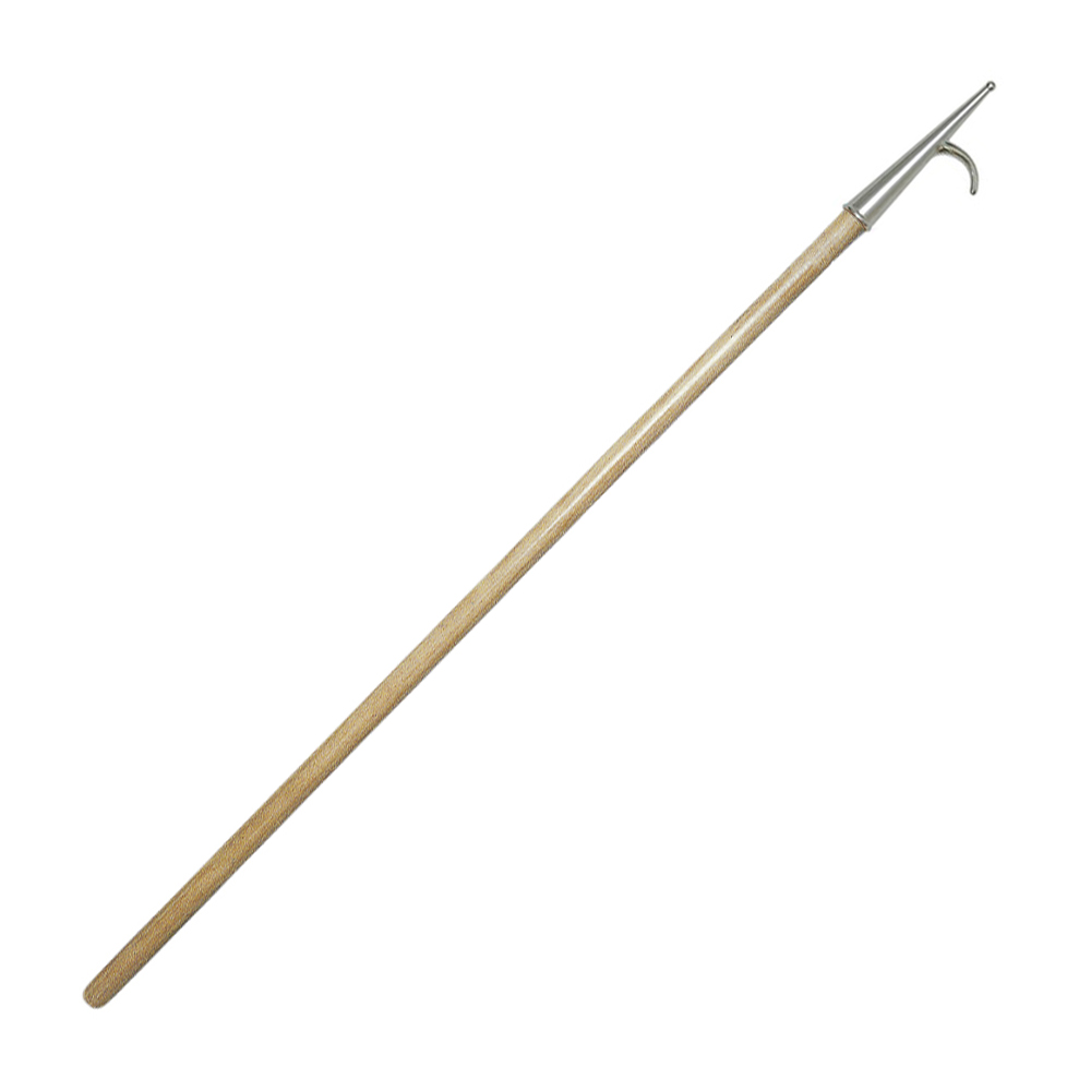 Lifeboat / rescue grab hook with wooden handle 1m / Móc cứu hộ cho xuồng / bè cứu sinh với tay cầm bằng gỗ 1m