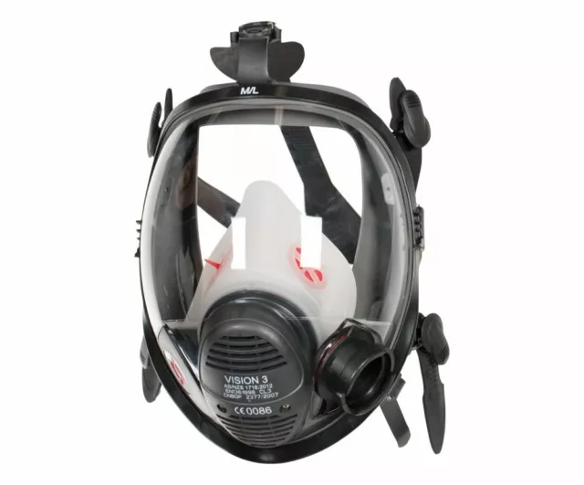 3M Scott Safety Vision 3 positive pressure facemask  / Mặt Nạ chủ động cho bộ bình thở cứu hộ chữa cháy SCBA 3M Scott Safety Vision 3