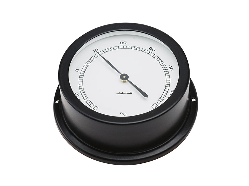 Autonautic 95 mm aluminium thermometer. Black T95N, part no: T95N / Nhiệt kế nhôm Autonautic 95 mm. Đen T95N, mã sản phẩm: T95N