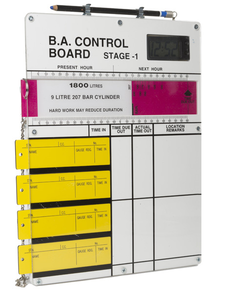 BA control board BA Stage 2 Board. With Dial / Bảng theo dõi ứng cứu sử dụng bình thở
