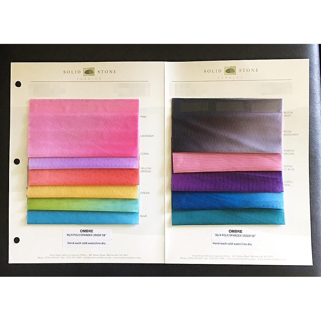 
Colored fabrics (palm size and above)