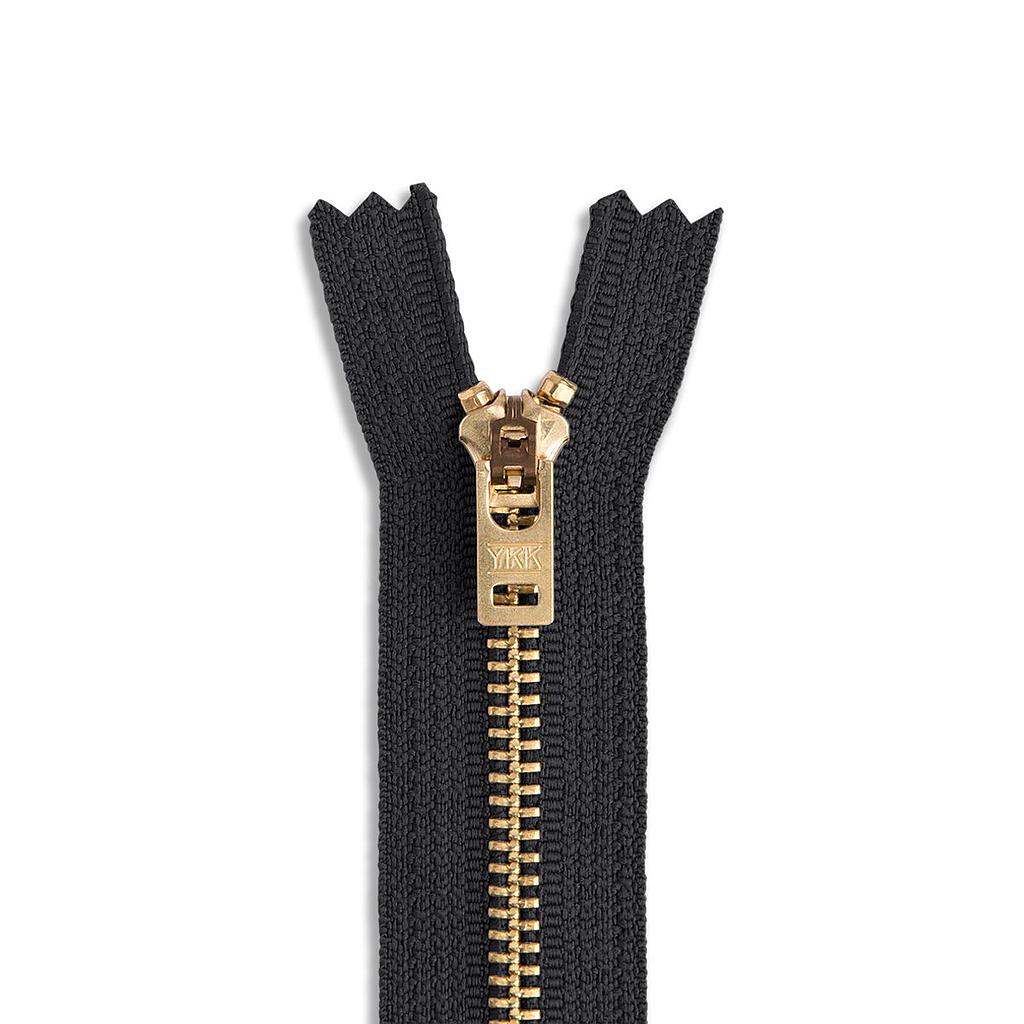 #5 Nomex Zipper with Brass Teeth Close-end Double Slider and Black Tape 25