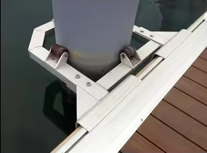 Marina Outer Pile Guide, Material:Aluminium Alloy, Size: Ф426mm / Hướng dẫn cọc ngoài cho bến du thuyền, Vật liệu: Hợp kim nhôm, Kích thước: Ф426mm