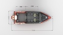 Calypso Stealth 750 family boat, max capacity 8 persons