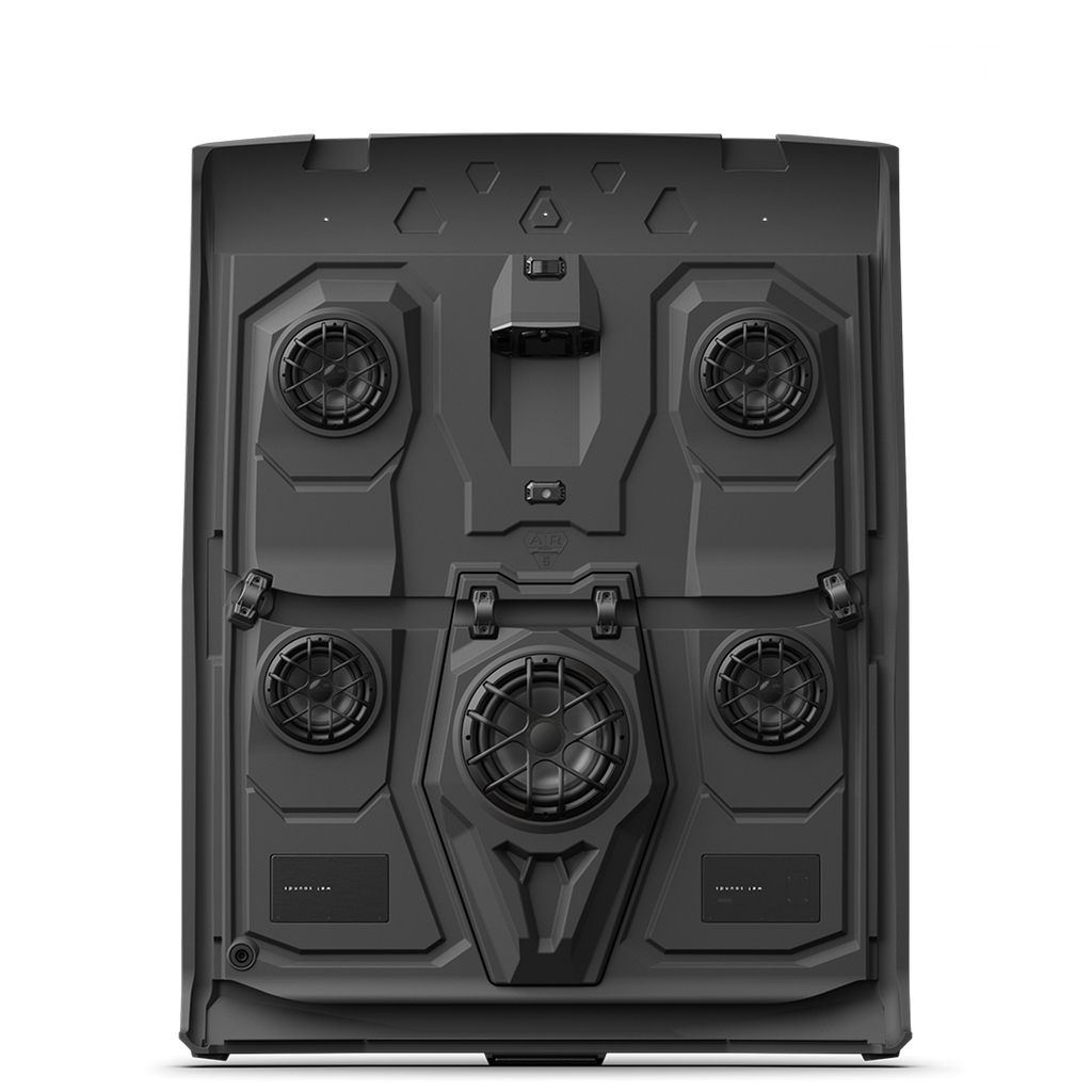 Wet Sounds 5-Speaker Audio Roof w/RGB Lighting for Can-Am Defender Max, model #: AR-5 DEFENDER MAX / Mái âm thanh 5 loa Wet Sounds có đèn RGB cho Can-Am Defender Max, mẫu số: AR-5 DEFENDER MAX