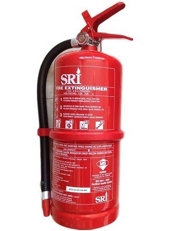 SRI Dry Powder Fire Extinguisher 6.0KG ABC  BS EN 3 Approval, MED Approval,