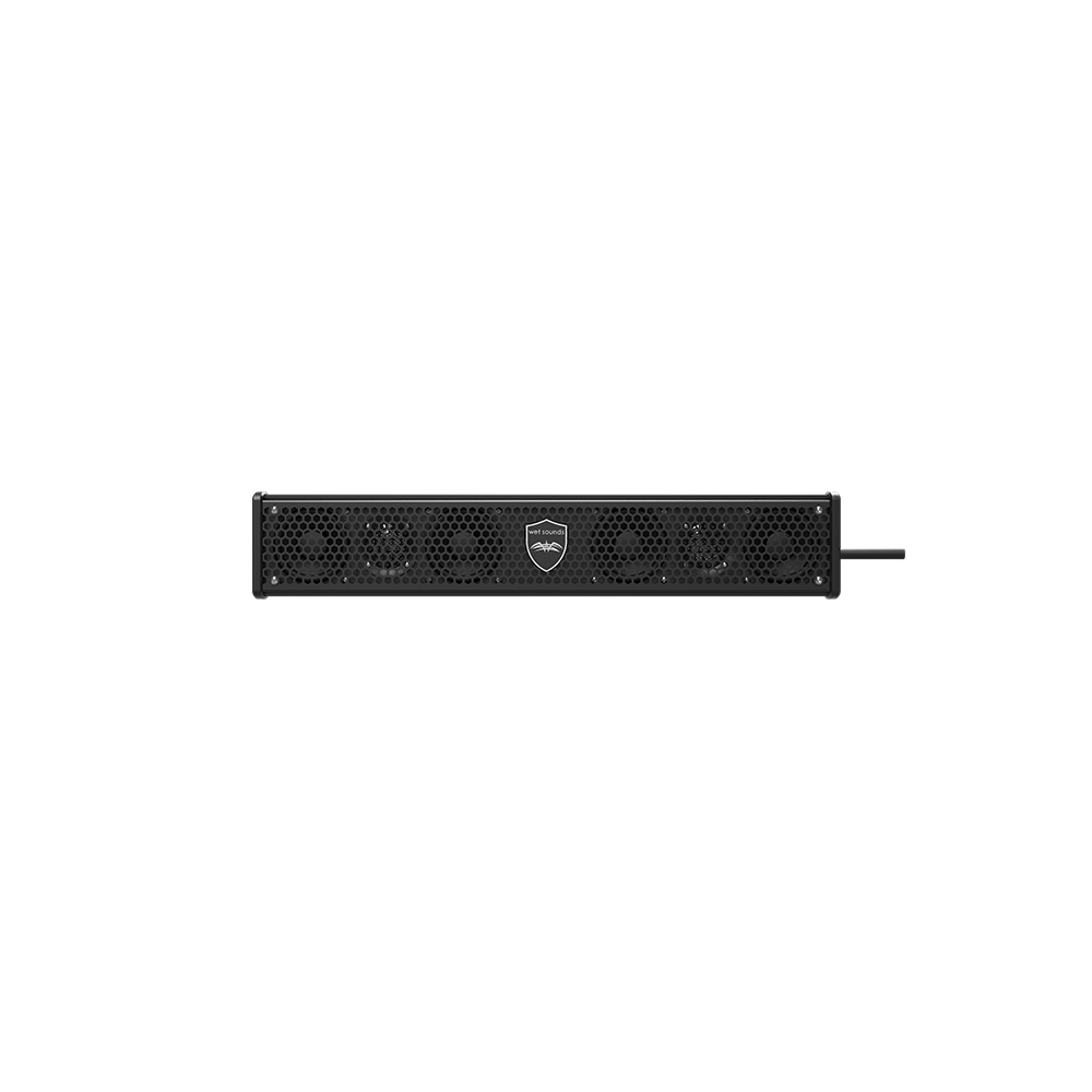 Wet Sounds Amplified 6 Speaker Soundbar - For Side-by- Sides, ATVs, Golf Carts & More! (Black), model #: STEALTH-6 SURGE-B