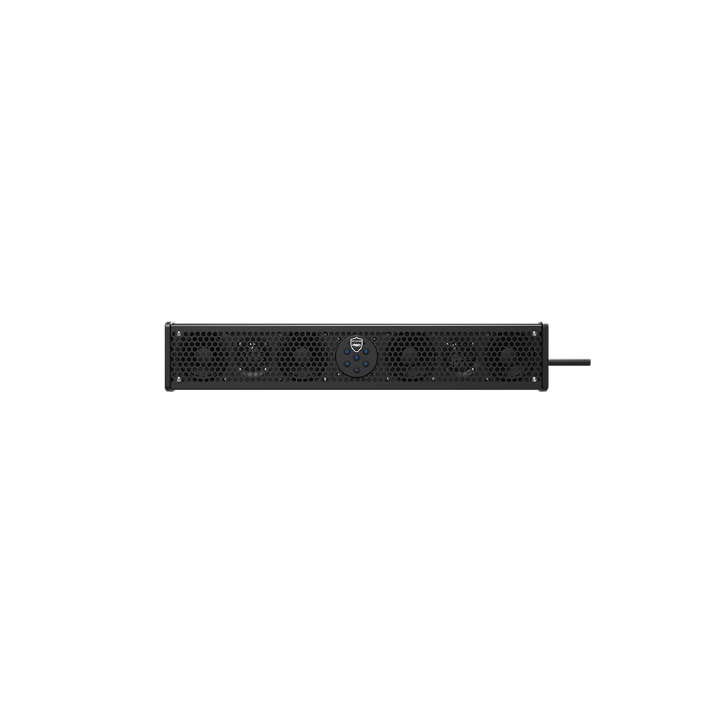Wet Sounds Bluetooth Amplified 6 Speaker Soundbar - For Side-by-Sides, ATVs, Golf Carts & More! (BLACK), model #: STEALTH-6 ULTRA-HD-B