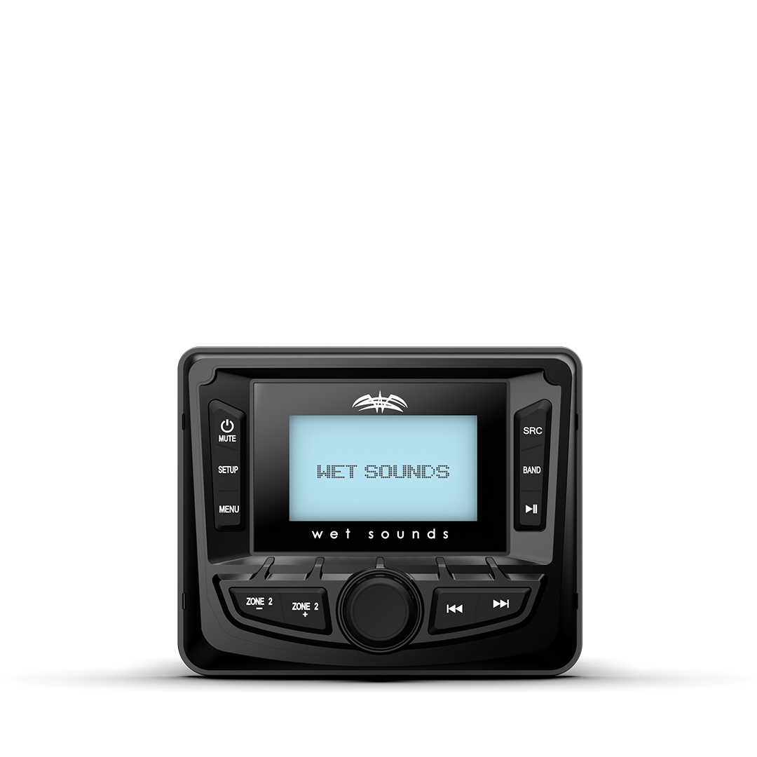 Wet Sounds 3" Gauge style AM/FM Stereo w/2.7" LCD display, AM/FM, Seek/Scan,USA & European
switchable, 18FM / 12AM Pre- sets, BT music streaming, 4*27W(RMS) output, 2 Ohm Stable, Aux-, model #: WS-MC-5