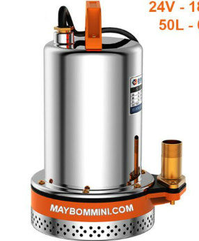 [HANDYMANBILGEPUMP24.180W] HANDYMAN BILGE PUMP 24V 180W 50L / Máy bơm nước chìm lưu lượng lớn inox 24V 180W 50L