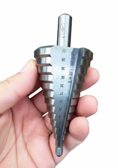HSS Step Drill Bit with Hex Shank 4mm-42mm L+R+T