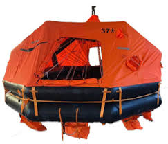 Liferaft Carrying Capacity 12 pers Certificate GL (GRP pack) / Bè cứu sinh tự thổi loại 12 người, chứng nhận GL