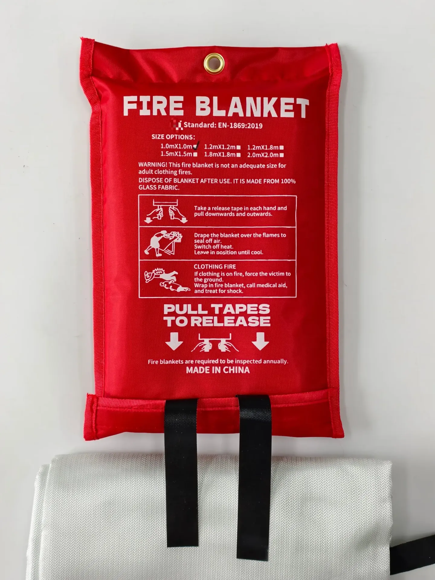 [TOWAY.FIREBLANKET.2MX2M] TOWAY FIRE BLANKET, SIZE 2M x 2M, CE APPROVAL