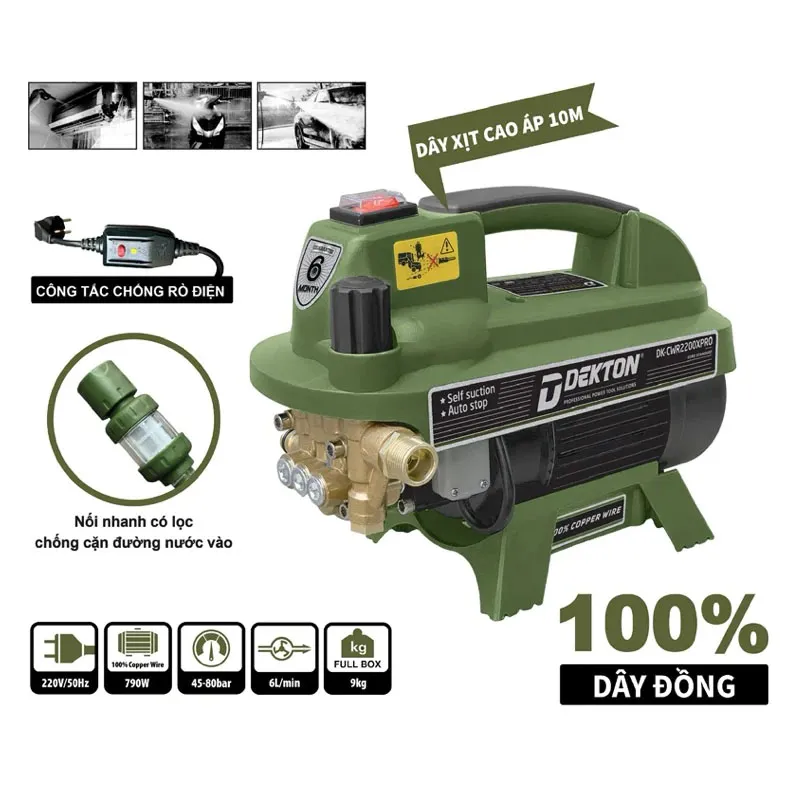 [Dekton.DK-CWR2200XPRO] 790W Dekton DK-CWR2200XPRO Pressure Washer