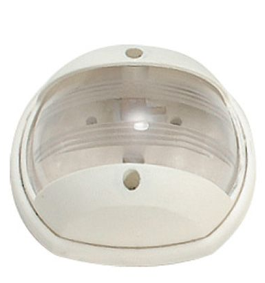 EVAL MASTHEAD LIGHT WHITE 12V/10W 225°WHITE SHELL, PART NO: 03013-W / ĐÈN TUỔI EVAL TRẮNG 12V/10W 225°VỎ TRẮNG, MÃ HÀNG HÓA: 03013-W