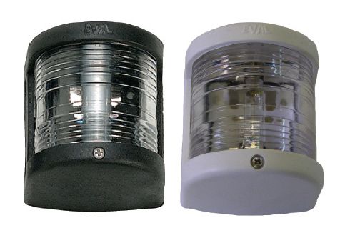 EVAL MASTHEAD LIGHT WHITE 12V/10W225° 36x69.5mm BLACK LED, PART NO: 01312-BLED
