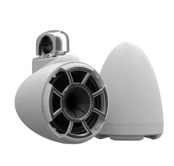 Wet Sounds REV 8 with Fixed Clamp - Silver Aluminum (Pair), model #: REV 8 W-FC SA V2