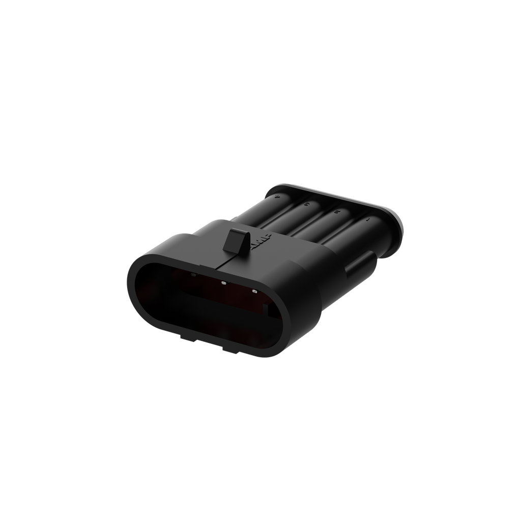 Wet Sounds 4 Pin Waterproof connector FEMALE Connector kit (Connector Body w/ pins) - 10 Sets, model #: RGB-4-KIT-10-F V5