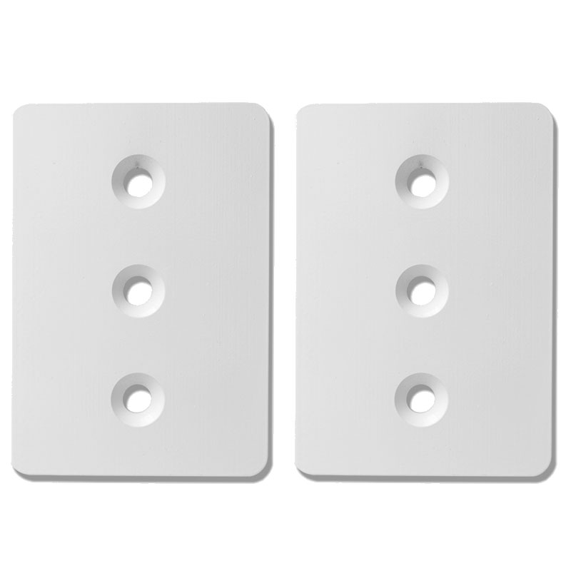 Wet Sounds 1pr of Adapter Brackets for Fiberglass T-Top mounts White, model #: ADP F T-TOP-W