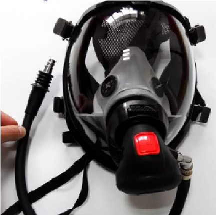 CHINA DEMAND VALVE WITH FULL FACE MASK, TYPE: WITHOUT RED SWITCH / Van thở hô hấp Trung Quốc cho SCBA RHZK6/30, Loại: Không kèm công tắc