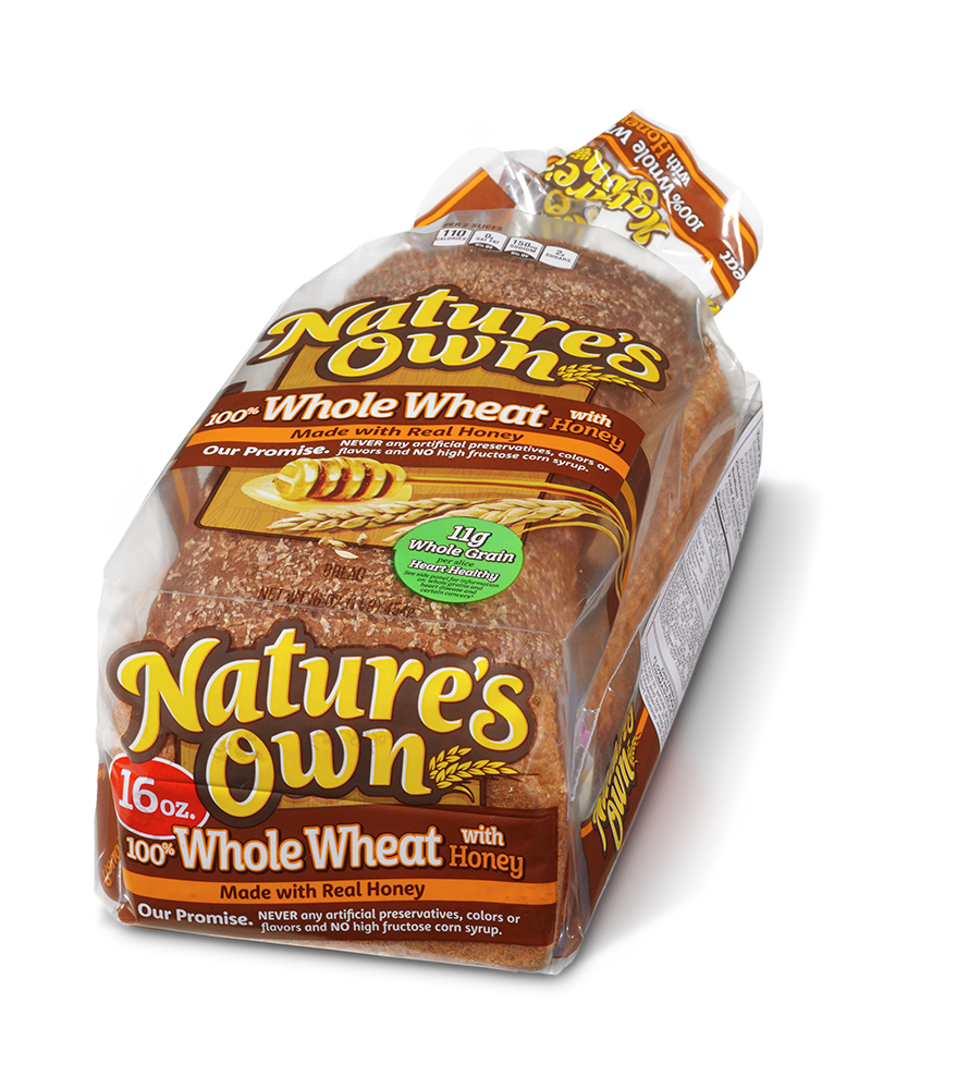 100% whole wheat with honey