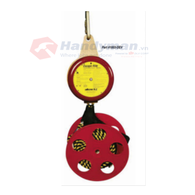 Sellstrom 150' Unit w/ 9111-A Carabiner & 2 Escape Belts part no: 1006-DEV150 / Đơn vị Sellstrom 150' có Carabiner 9111-A và 2 dây đai thoát hiểm mã hàng hóa: 1006-DEV150