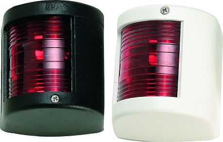 EVAL PORT LIGHT RED 12V/10W 112.5° 36x69.5mm BLACK, PART NO: 1313