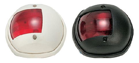 EVAL PORT LIGHT RED 12V/10W 112.5° WHITE, PART NO: 03011-W / ĐÈN CỔNG EVAL ĐỎ 12V/10W 112,5° TRẮNG, MÃ HÀNG HÓA: 03011-W