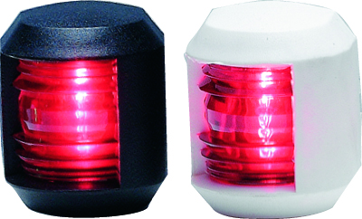 EVAL PORT LIGHT RED 12V/10W112.5° BLACK, PART NO: 00777-Β