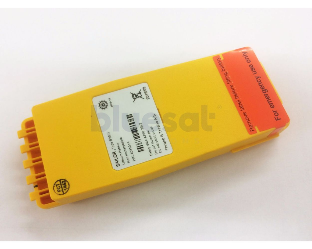 Jotron/Sailor SAILOR B3501 EMERGENCY PRIMARY BATTERY S-403501A FOR SP3520 VHF GMDSS, part no: 403501A / Jotron/Sailor SAILOR B3501 PIN CHÍNH KHẨN CẤP S-403501A CHO SP3520 VHF GMDSS, mã số: 403501A