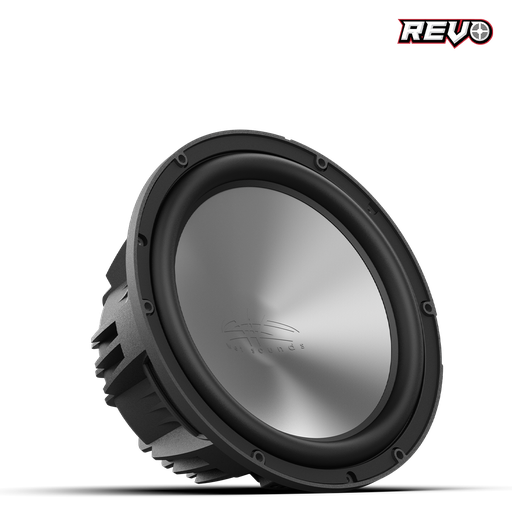 [REVO 10 FA S4 V3] Wet Sounds Black Free Air 10" Subwoofer (Ea), Grille sold separately, model #: REVO 10 FA S4 V3