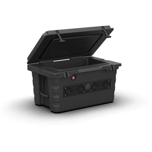[SHIVR-55-BLK] Wet Sounds SHIVR Cooler w/built-in lithium battery powered STEALTH 6 soundbar - Black, model #: SHIVR-55-BLK / Máy làm mát Wet Sounds SHIVR có tích hợp pin lithium chạy bằng loa thanh STEALTH 6 - Màu đen, model: SHIVR-55-BLK