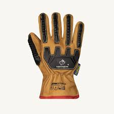[MXBU/L] Superior Gloves SUPERIOR GLOVE CLARINO LEATHER PALM, BLUE NYLON/FOAM BACK, part no: MXBU/L