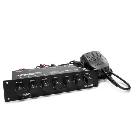 [WS-220 BT*] Wet Sounds Bluetooth Enabled 4 Zone Control and built in Mic, model #: WS-220 BT*