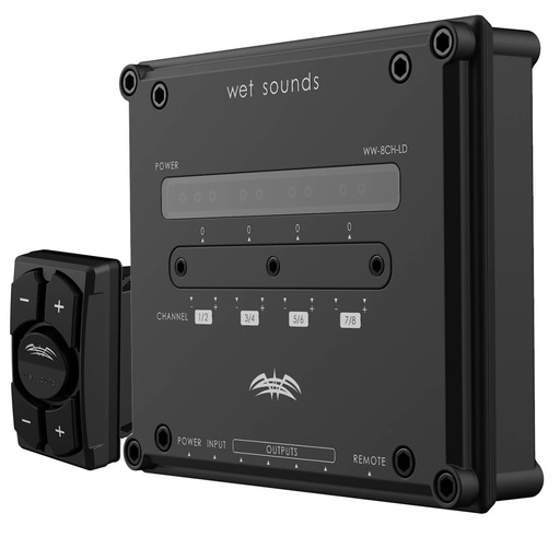 [WW-8CH-LD] Wet Sounds 8 Channel Line Driver and Controller with 6” Pigtail, model #: WW-8CH-LD
