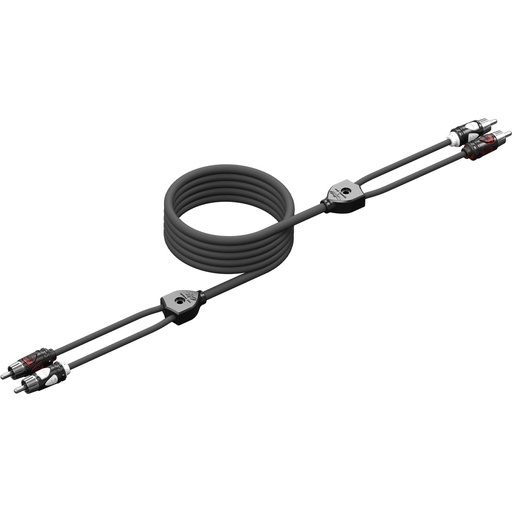 [WWX-RCA-2CH 1.5FT] Wet Sounds 1.5ft 2 Channel Quad Shielded RCA Cable w/ High Contact RCA Tips, model #: WWX-RCA-2CH 1.5FT