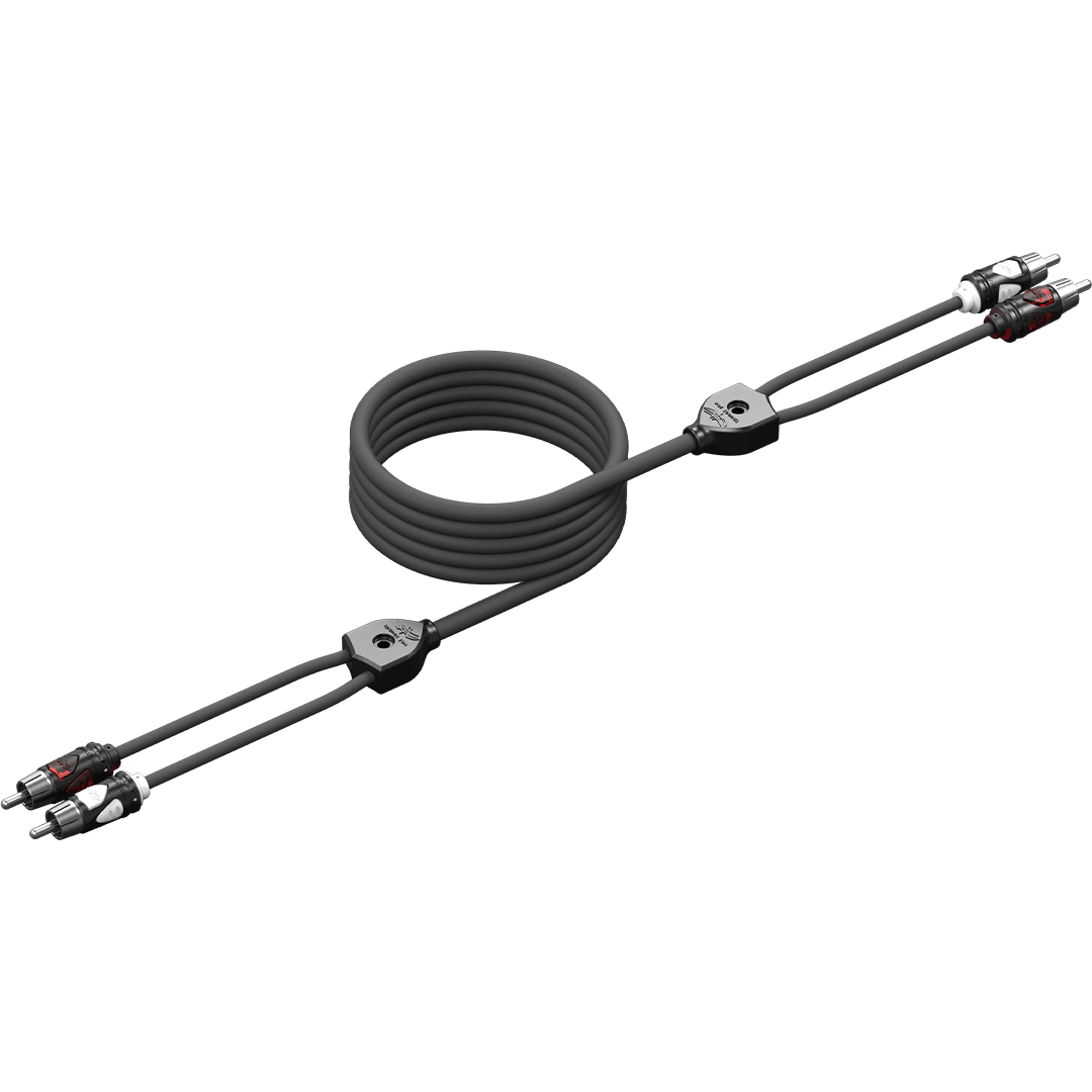 [WWX-RCA-2CH 23FT] Wet Sounds 23ft 2 Channel Quad Shielded RCA Cable w/ High Contact RCA Tips, model #: WWX-RCA-2CH 23FT