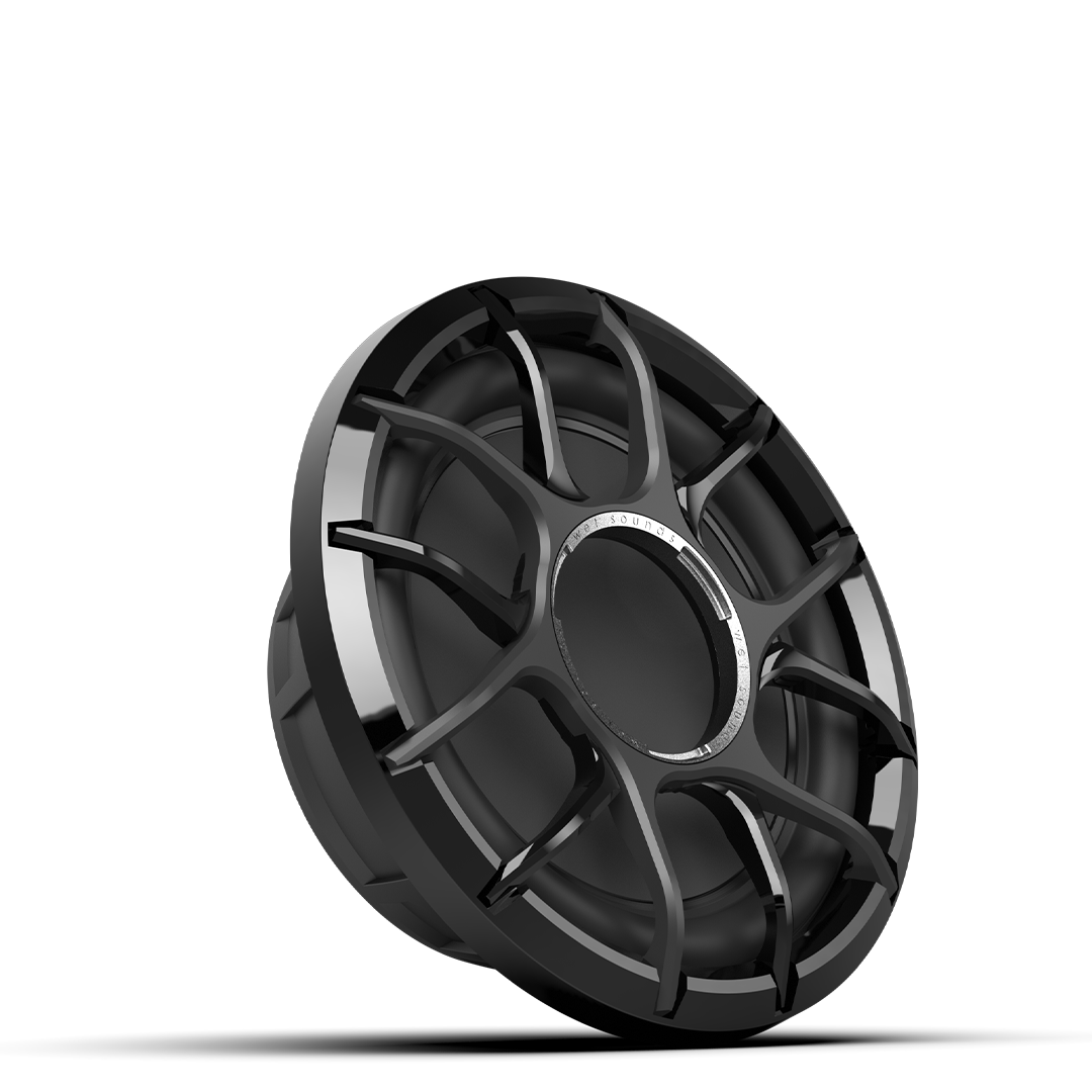 [ZERO 10 XZ-B] Wet Sounds Black XZ Grille 10” Subwoofer (each), model #: ZERO 10 XZ-B