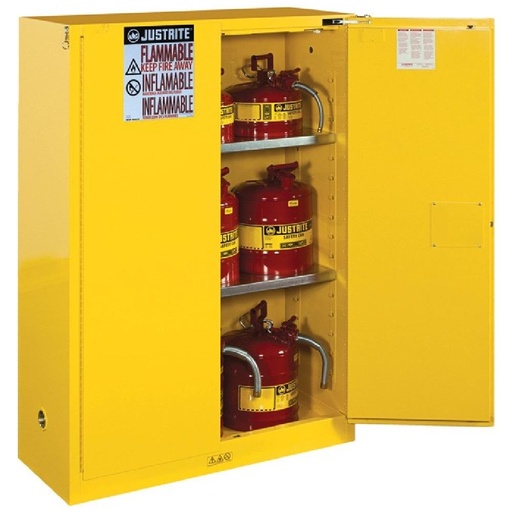 [894500] Justrite Sure-Grip EX Flammable Safety Cabinet, 45 gal., Yellow