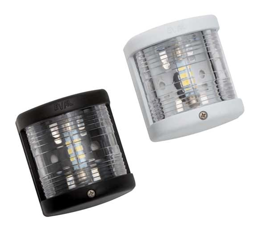 [01312] EVAL MASTHEAD LIGHT WHITE 12V/10W 225° 36x69.5mm BLACK, PART NO: 01312