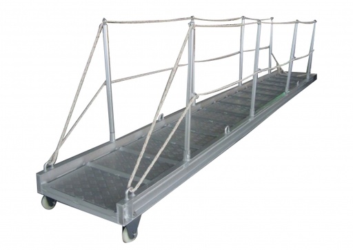 [WHARFLADDE6M] Marine Aluminum Gangway Ladder, Length 6M c/w CCS / Thang mạn hàng hải bằng nhôm, dài 6m c/w CCS