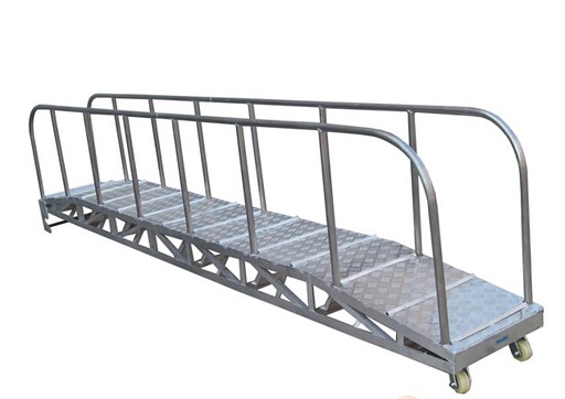 [OSGANGWAYWITHNET] Ocean Safety 40ft aluminum gangway / wharf ladder w/ safety net, ABS, part no: OSGANGWAYWITHNET