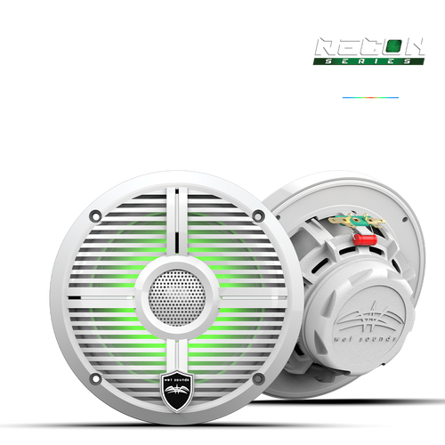 [RECON 6 XW-W RGB] Wet Sounds Recon RGB Series 6 .5" Coax XW White Grille White Cone-closed grille (Pair), model #: RECON 6 XW-W RGB