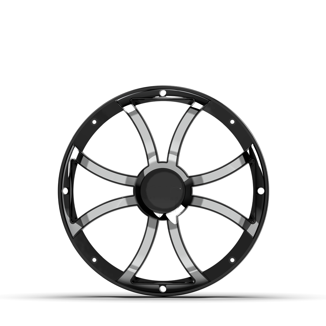[REVO 12 XS-B-SS GRILLE] Wet Sounds Black w/ Stainless XS Open Style Grille for the REVO 12” & REVO 12 XXX V4-B
Subwoofers, model #: REVO 12 XS-B-SS GRILLE