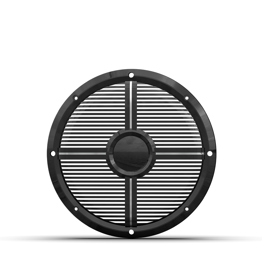 [REVO 12 XW-B GRILLE] Wet Sounds Black XW Closed Style Grille for the REVO 12” & REVO 12 XXX V4-B Subwoofers, model #: REVO 12 XW-B GRILLE