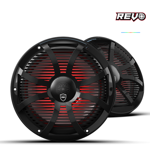 [REVO CX-10 SW-B S2] Wet Sounds Black Closed SW Grille 10” Coaxial Speakers (pair), model #: REVO CX-10 SW-B S2 / Loa đồng trục Wet Sounds Black Closed SW Grille 10” (cặp), model #: REVO CX-10 SW-B S2