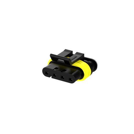 [RGB-4-KIT-10-M V5] Wet Sounds 4 Pin Waterproof connector MALE Connector kit (Connector Body w/ pins) - 10 Sets, model #: RGB-4-KIT-10-M V5