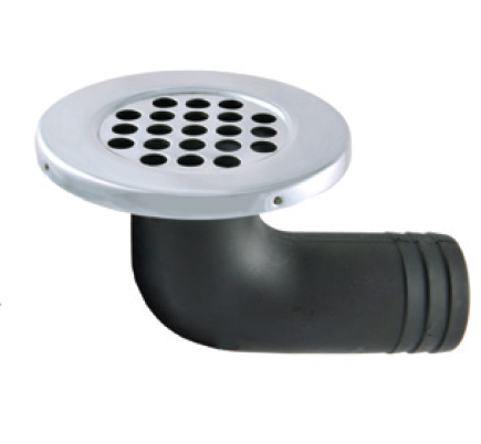 [Eval-00799] EVAL 90° STALON SHOWER DECK DRAIN NYLON WITH SS CAP, PART NO: Eval-00799 / EVAL 90° STALON VÒI THOÁT NƯỚC NYLON VỚI NẮP THÉP KHÔNG GỈ, MÃ HÀNG HÓA: Eval-00799